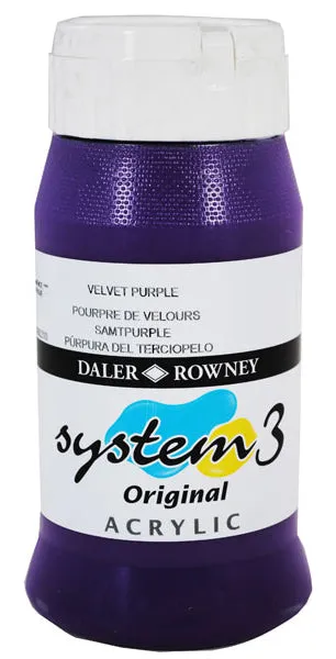 Daler Rowney Acrylic Colors System 3 VELVET PURPLE