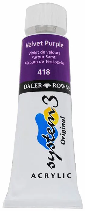Daler Rowney Acrylic Colors System 3 VELVET PURPLE