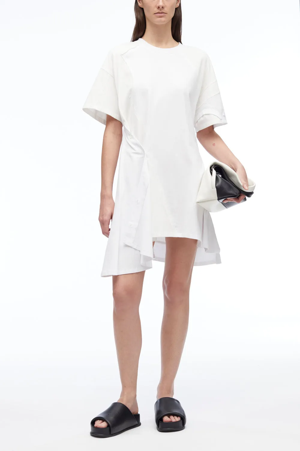 Deconstructed Jersey T-Shirt Dress