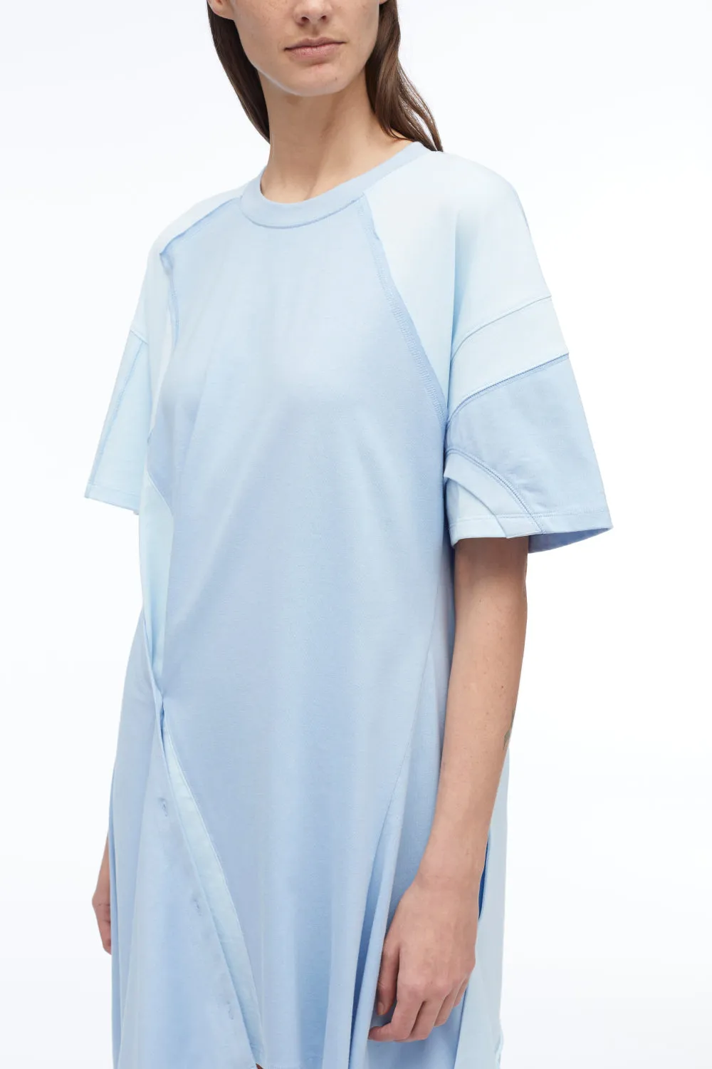 Deconstructed Jersey T-Shirt Dress