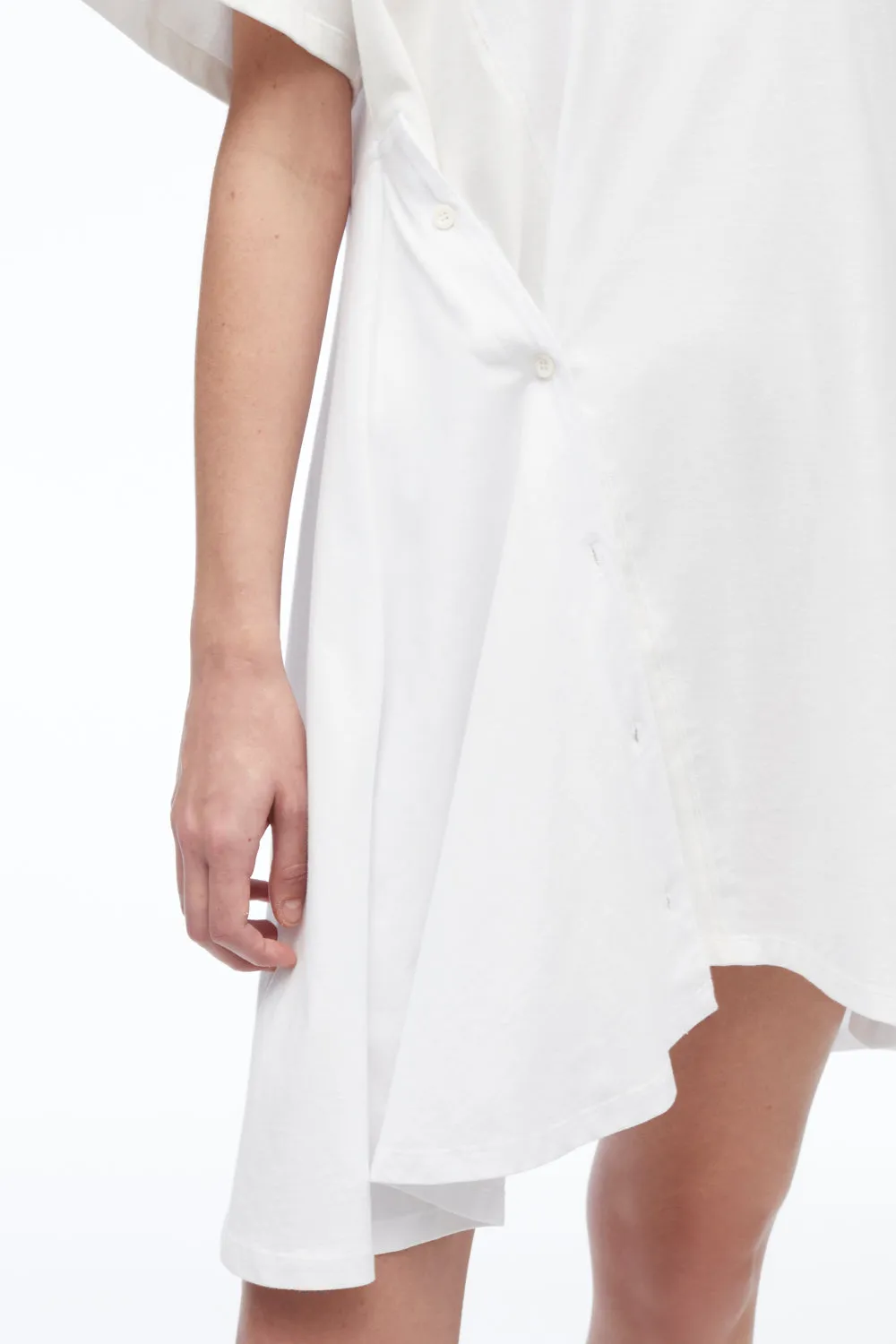 Deconstructed Jersey T-Shirt Dress