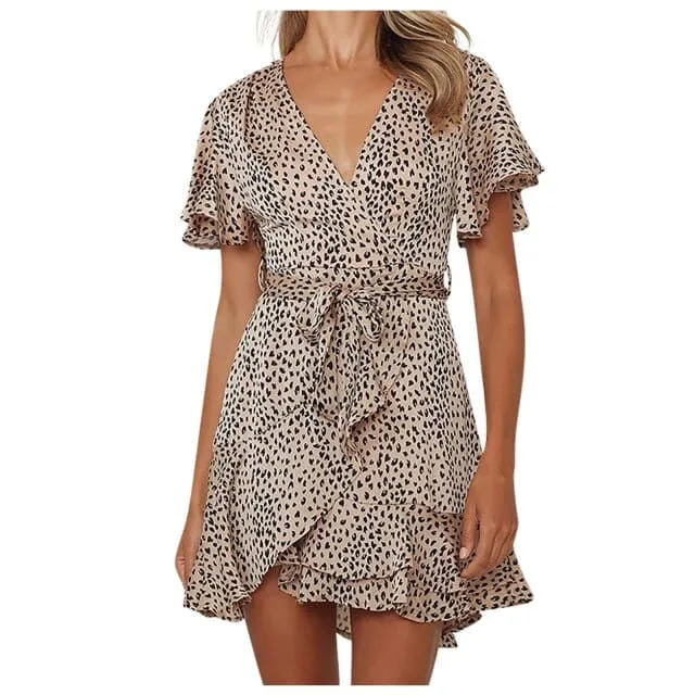 DressBetty - Butterfly Sleeve Vintage Short Mini Dress