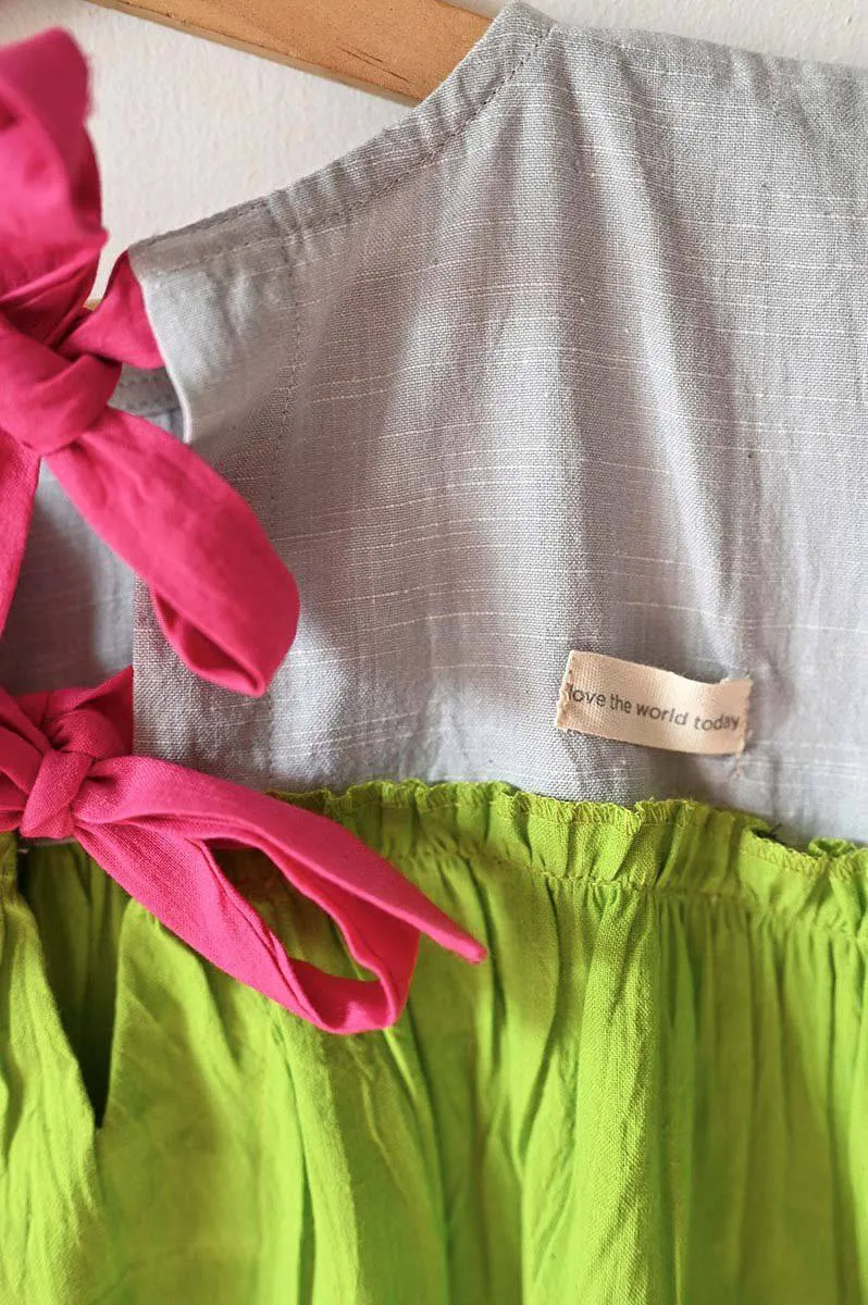 Earth Child' Tiered Maxi In Green