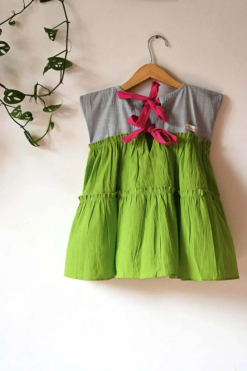 Earth Child' Tiered Maxi In Green