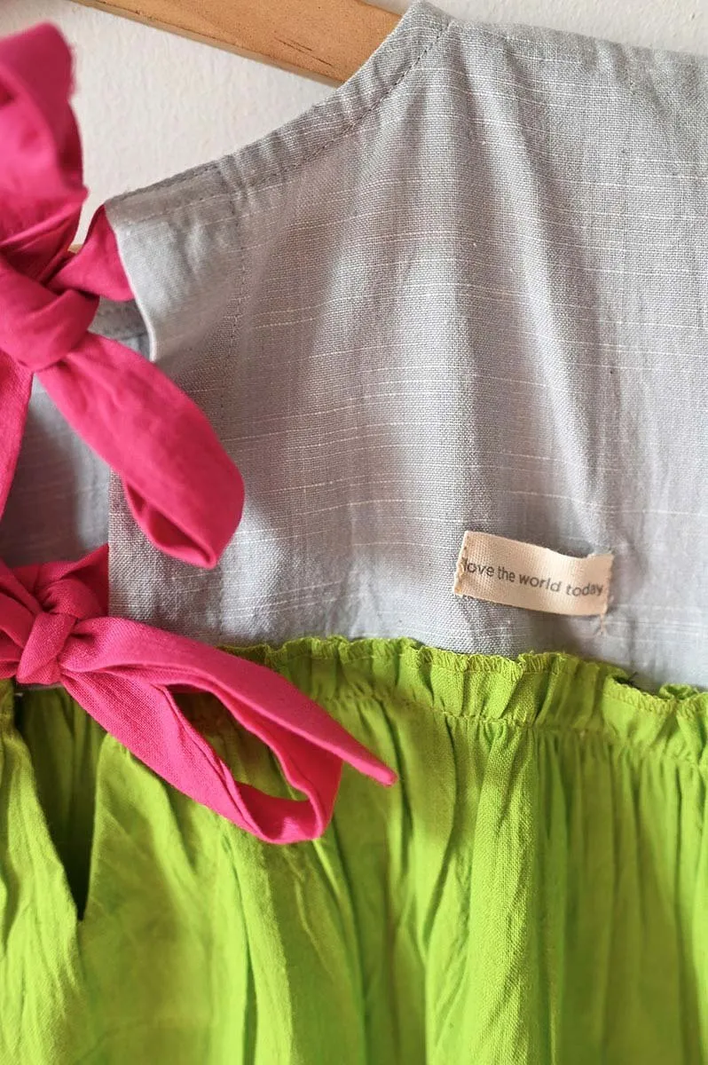 Earth Child' Tiered Maxi In Green