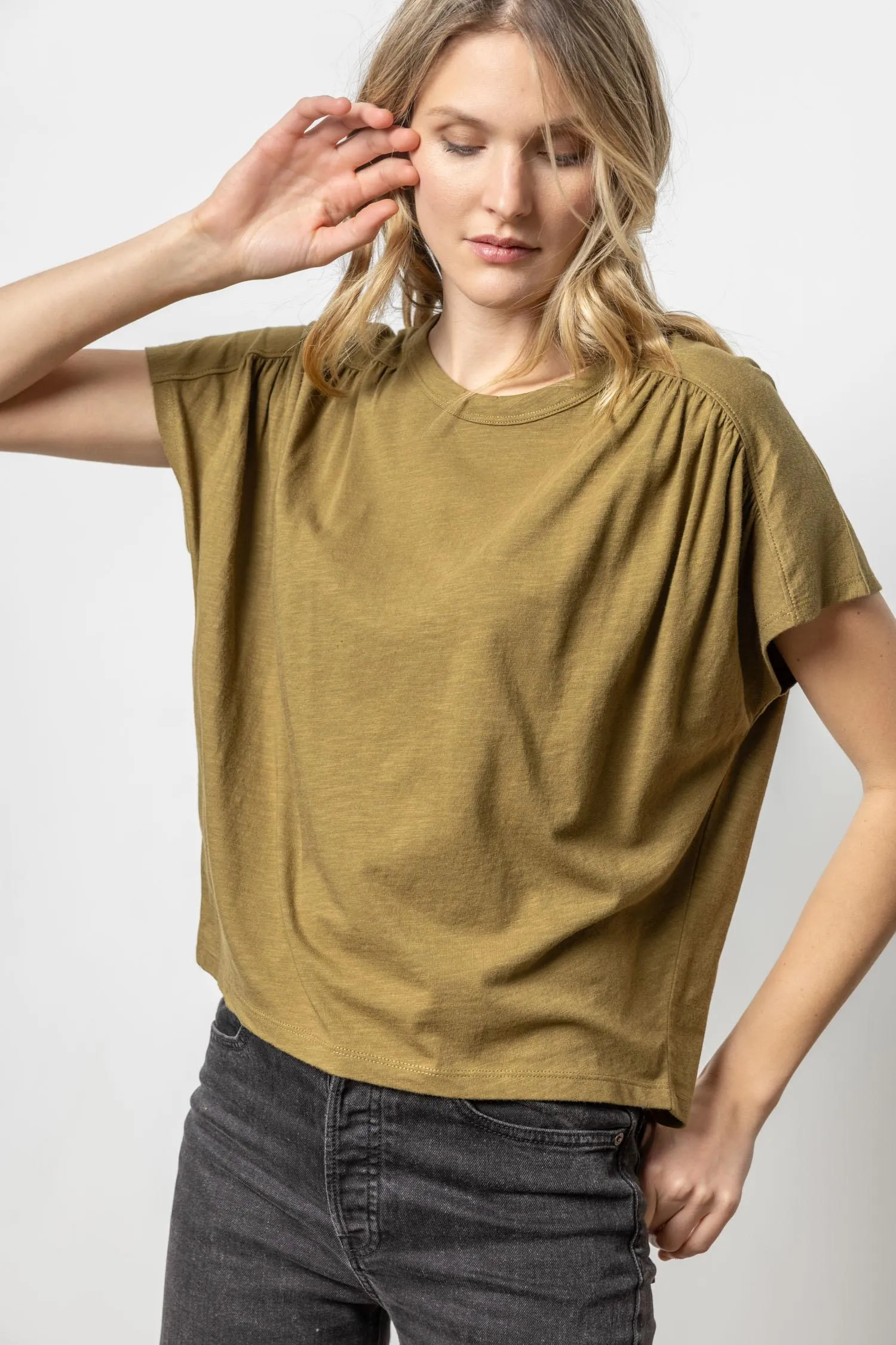 Easy Shirred Short Sleeve