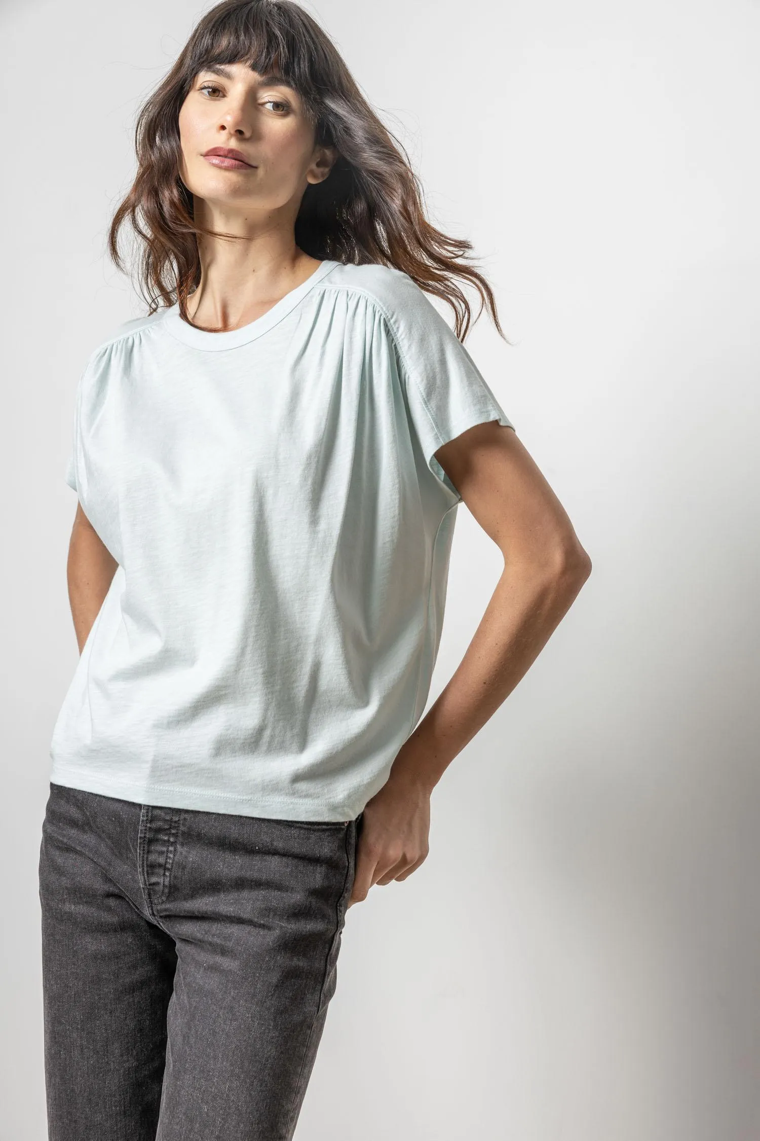 Easy Shirred Short Sleeve