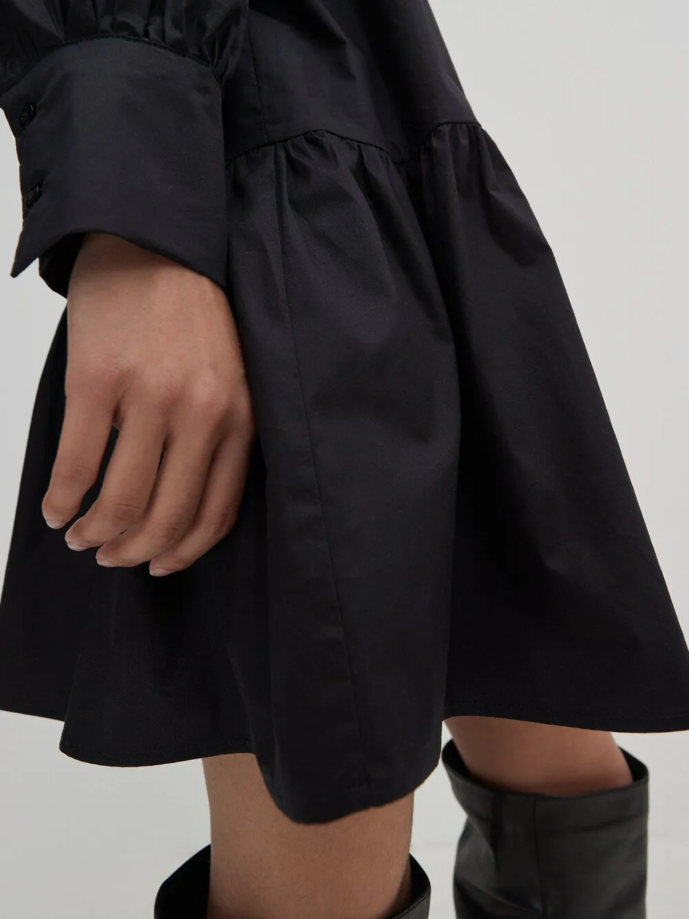 Edited Rylee Shirt Dress, Black