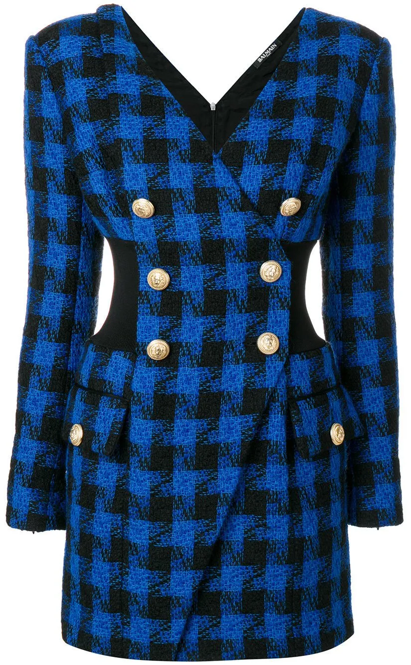 Fitted Tartan Dress