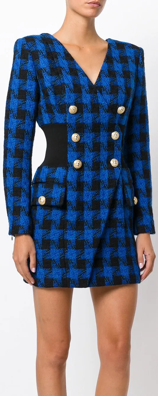 Fitted Tartan Dress