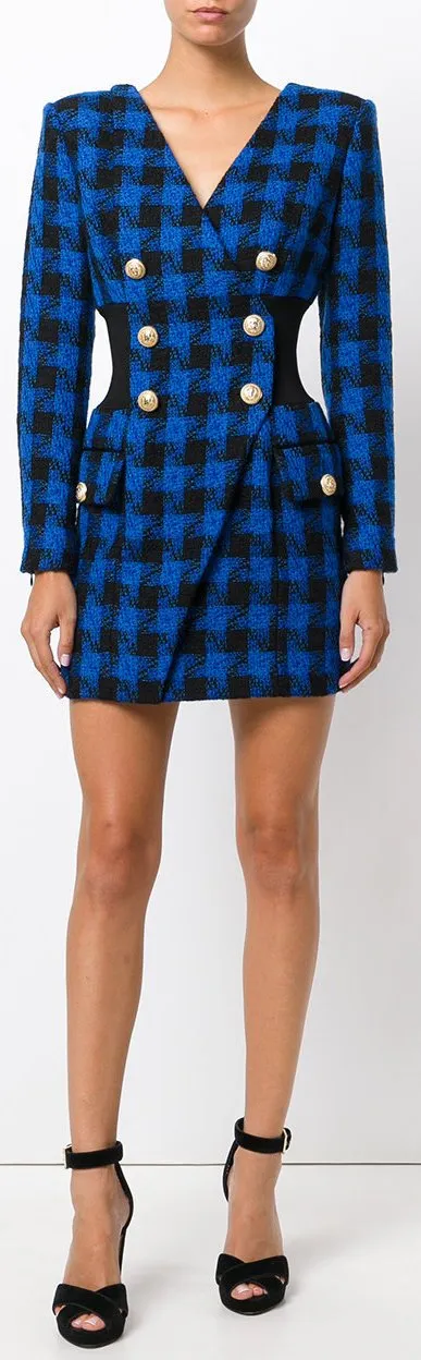 Fitted Tartan Dress