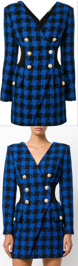 Fitted Tartan Dress