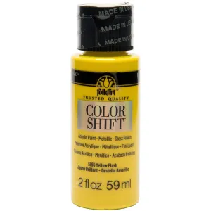 Folkart Color Shift Acrylic Paints Yellow Flash