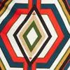 Gaelle Geometric-Print Mock-Neck Dress