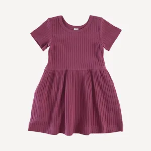 hazel twirl dress | deco rose | classic rib