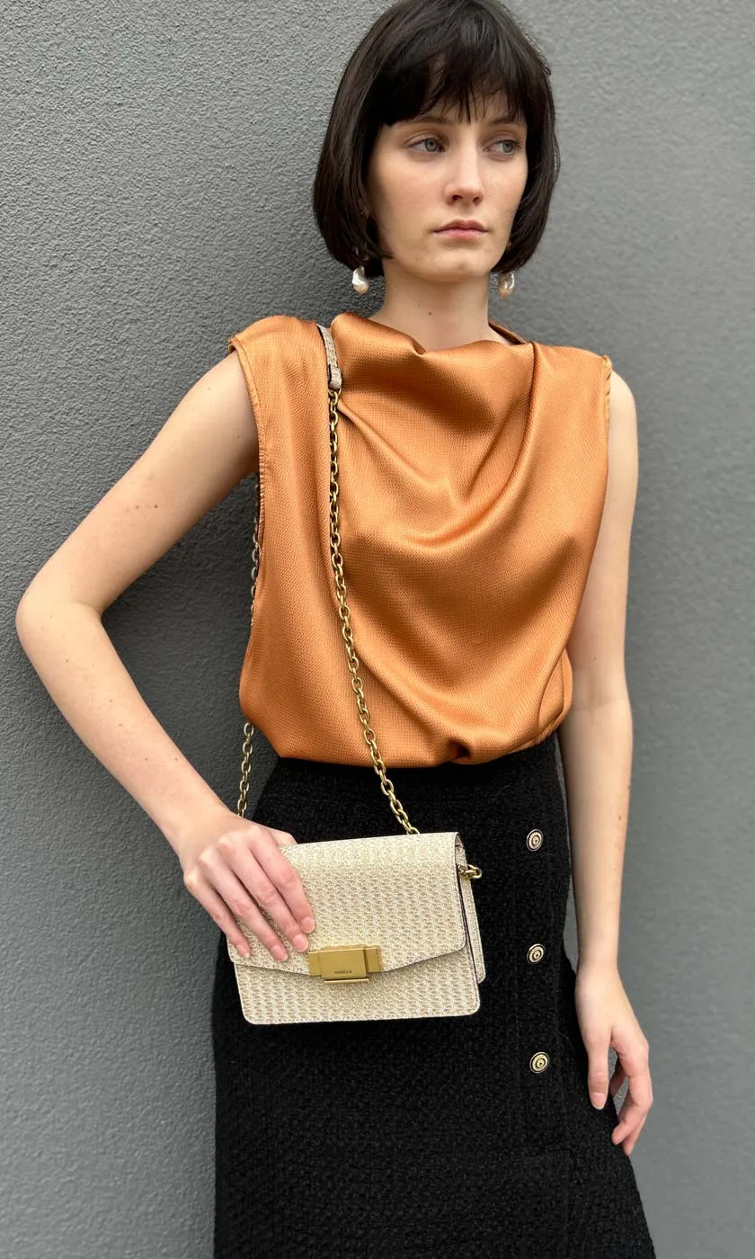 HOSS Solange Cowl Neck Top - Copper