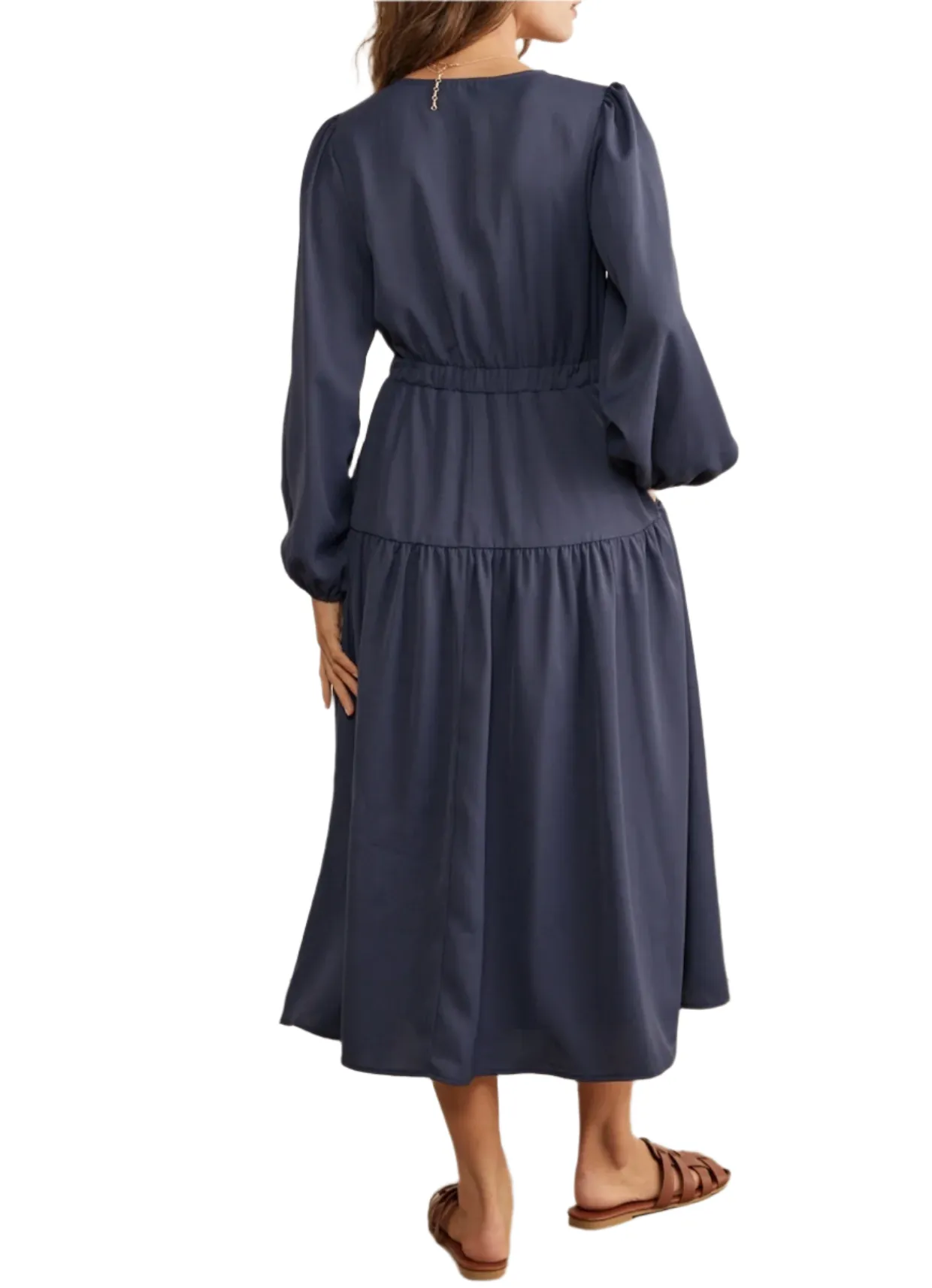 In the Navy Midi Dress