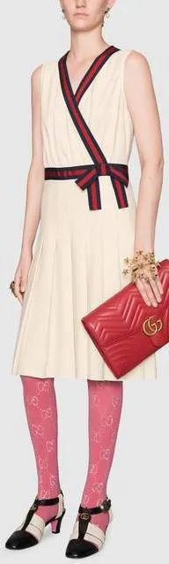 Jersey Dress with Web