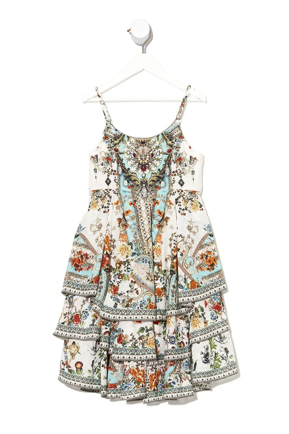 KIDS LAYERED DRESS 12-14 SHAKESPEARES GARDEN