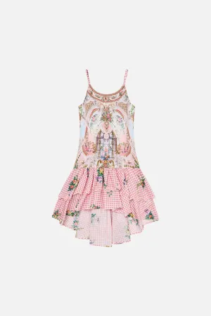 KIDS TIERED HIGH LOW DRESS 12-14 LISBON LULLABY