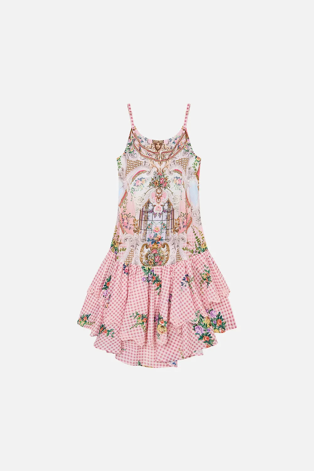 KIDS TIERED HIGH LOW DRESS 12-14 LISBON LULLABY