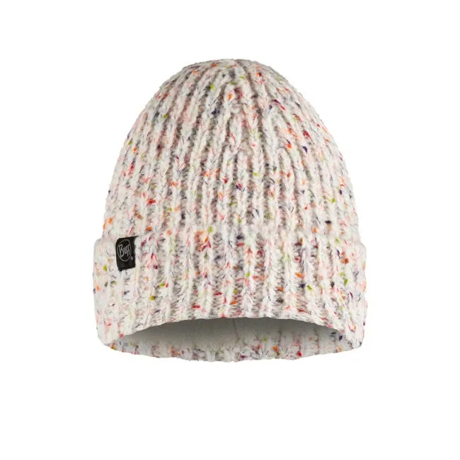 Kim Knitted & Polar Beanie - White