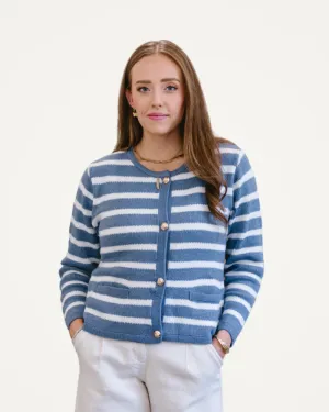 Knitted Striped Cardigan