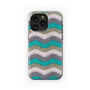 Knitted Zigzag with Pastel Yarn Phone Case iPhone Samsung Cover Pixel 3852