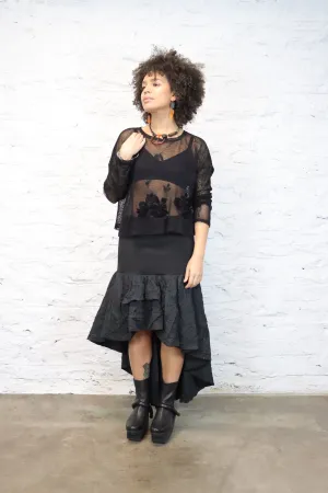 Krista Larson Embroidered Fishnet Top (2 Colors)