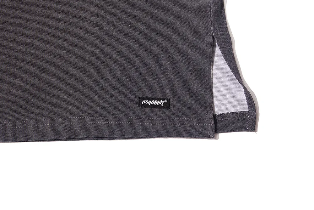 LOGO LAYERED LONG SLEEVE  TEE BLACK