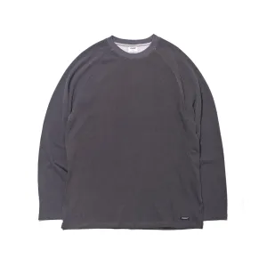 LOGO LAYERED LONG SLEEVE  TEE BLACK