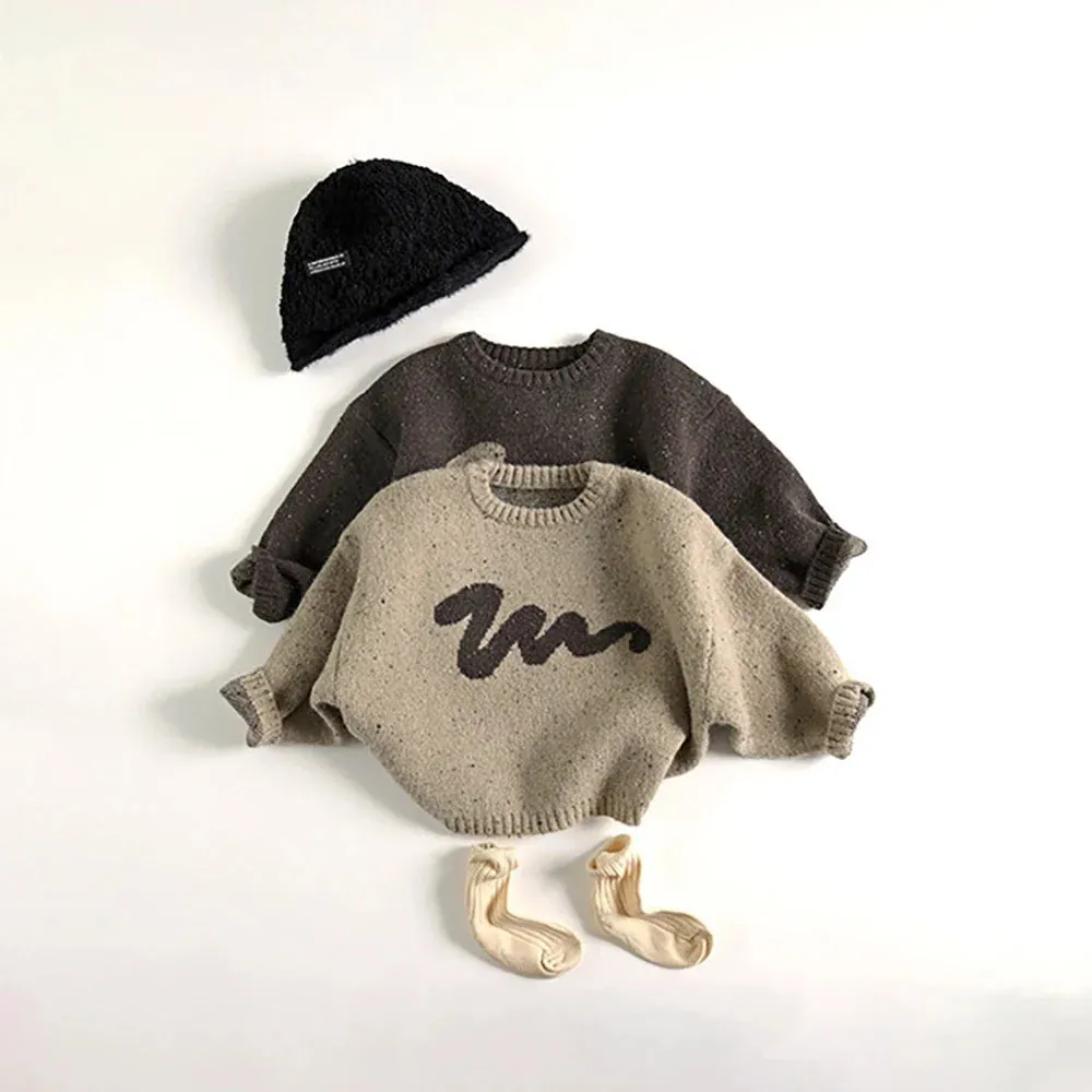 Loose Style Knitted Kids Sweater