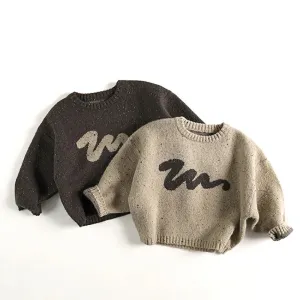 Loose Style Knitted Kids Sweater