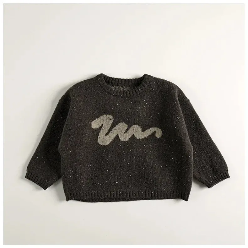 Loose Style Knitted Kids Sweater