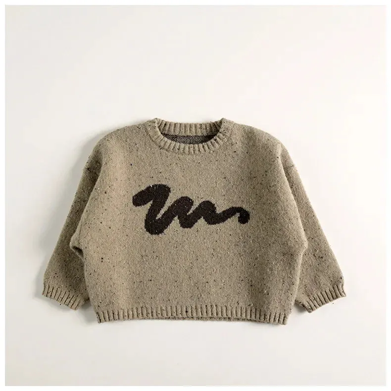 Loose Style Knitted Kids Sweater