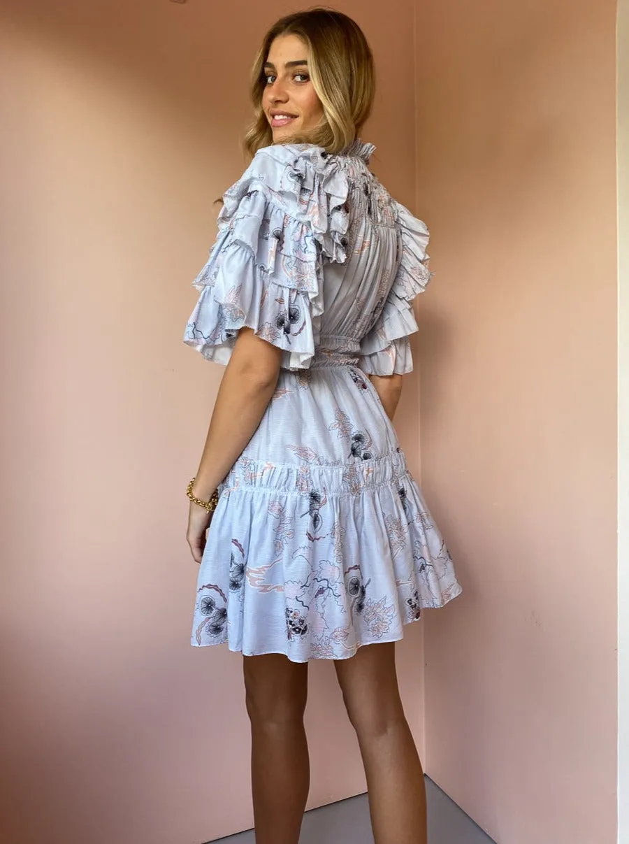 Magali Pascal Adrienne Dress in Japanese Garden Light