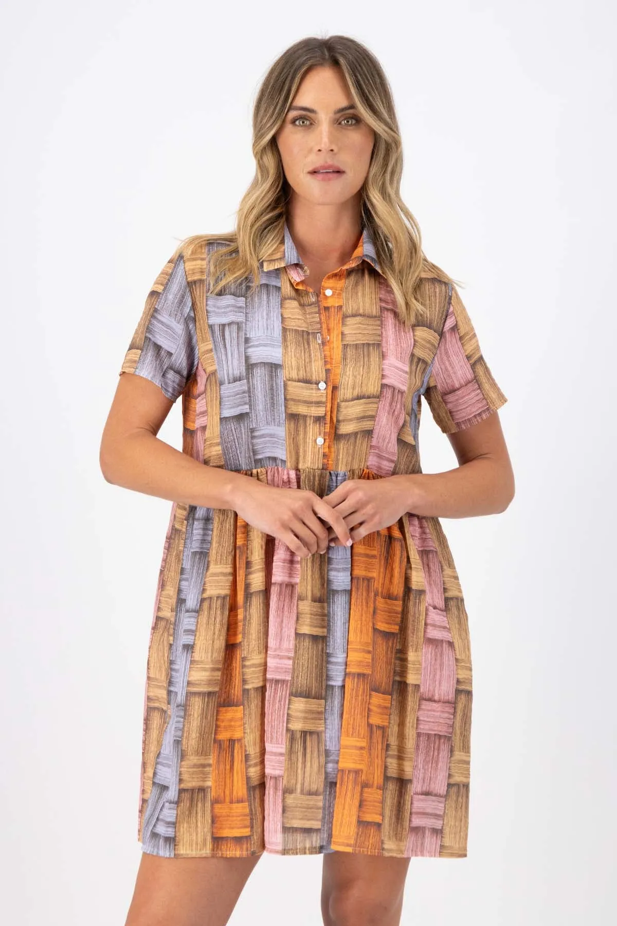 Matador Villa Dress in Seersucker