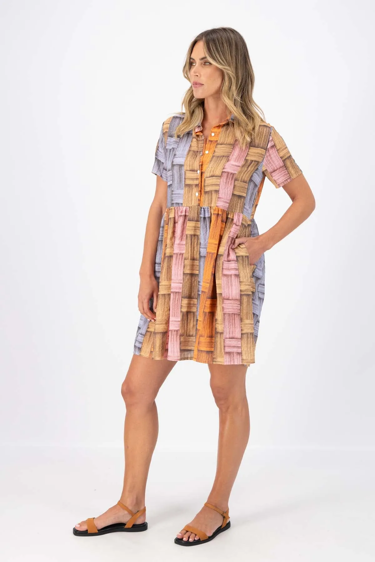Matador Villa Dress in Seersucker