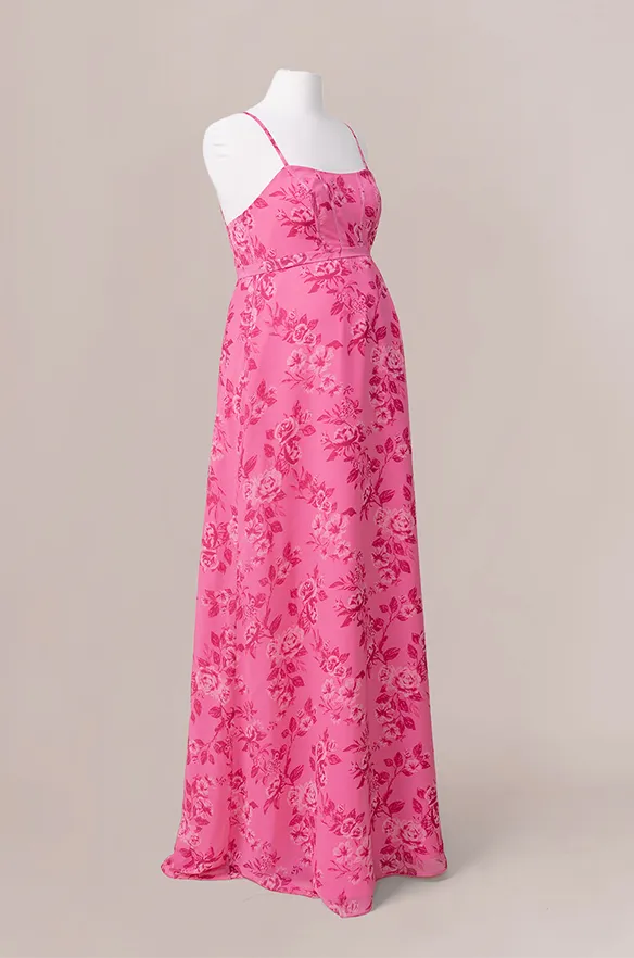 Maternity Nova Chiffon Floral Print Dress | Made To Order