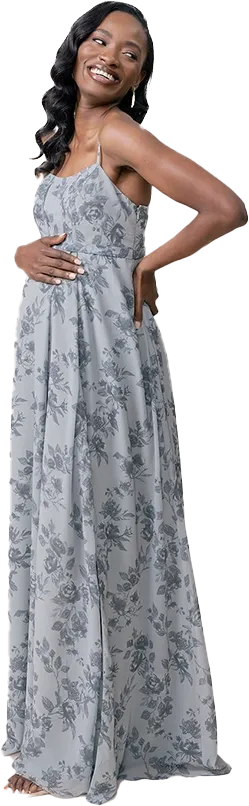 Maternity Nova Chiffon Floral Print Dress | Made To Order