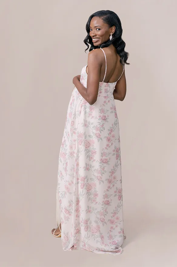 Maternity Nova Chiffon Floral Print Dress | Made To Order