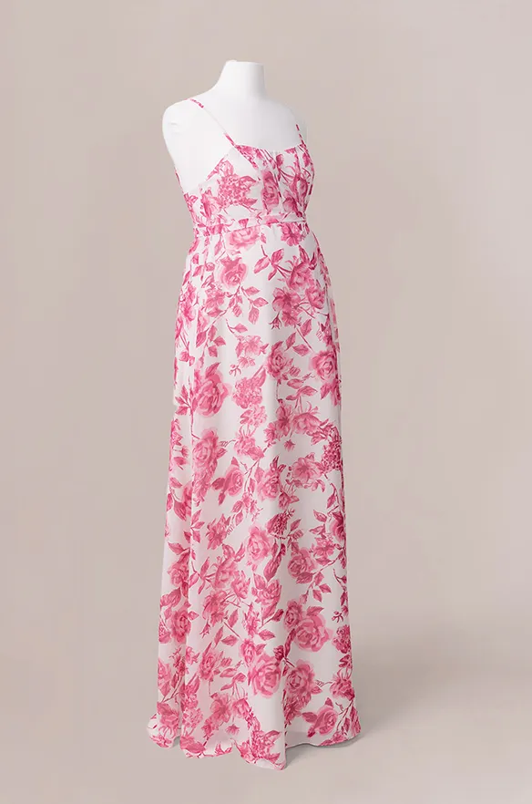 Maternity Nova Chiffon Floral Print Dress | Made To Order