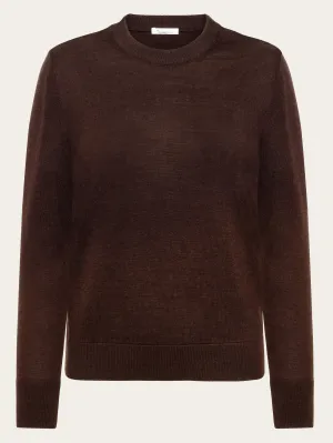 Merino Wool Crew Neck RWS - Demitasse (brown)