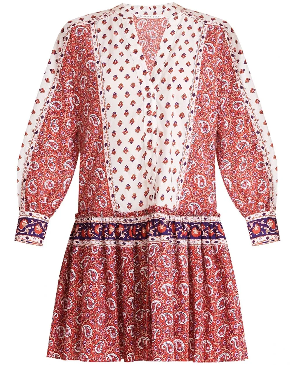 Multi Patchwork Jesila Mini Dress