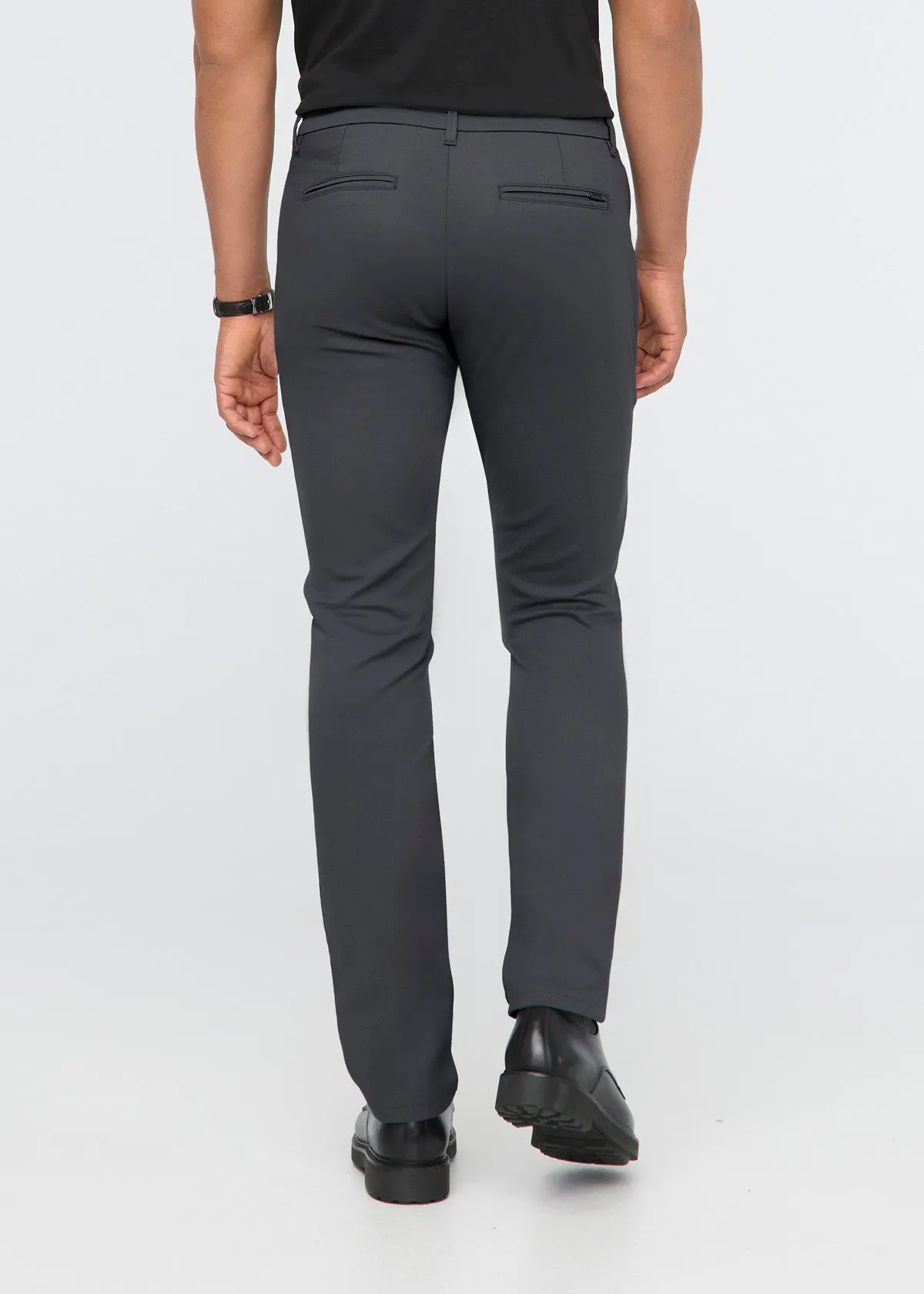 NuStretch Relaxed Taper Trouser - Charcoal