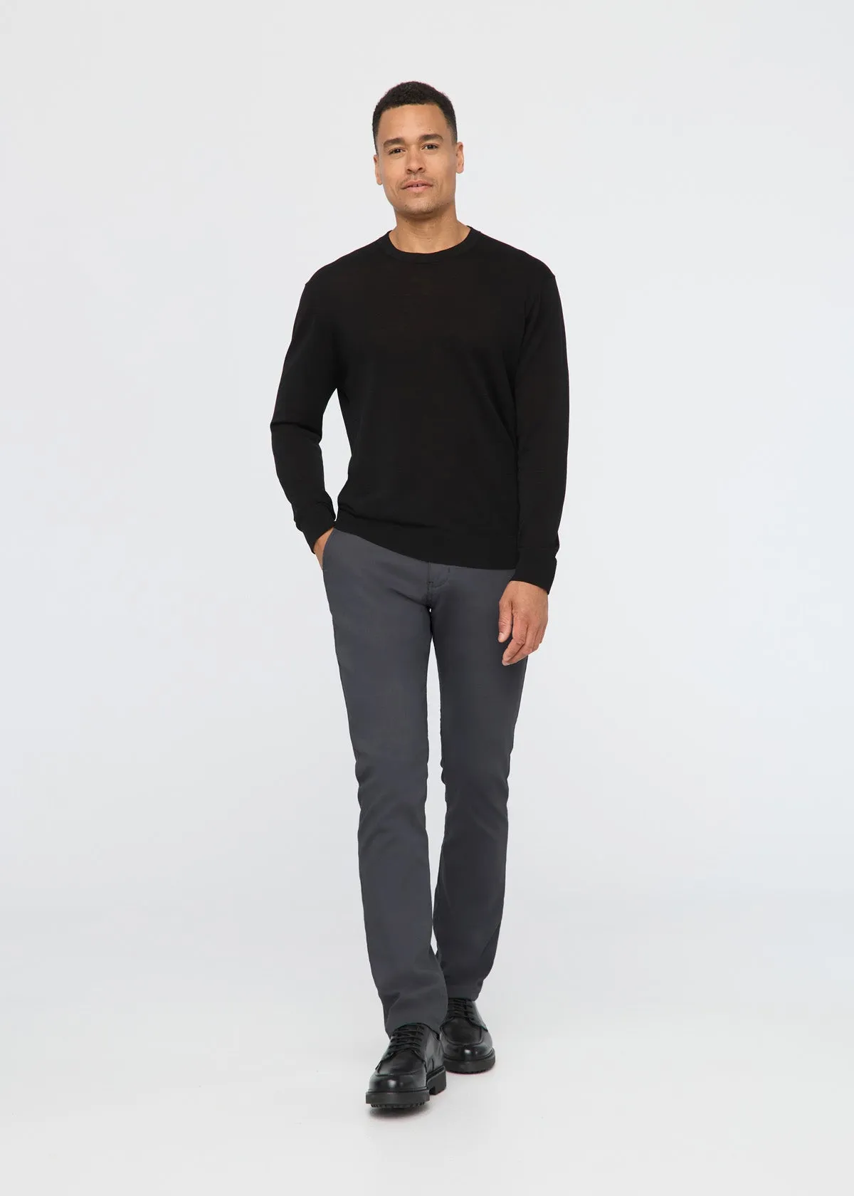 NuStretch Relaxed Taper Trouser - Charcoal