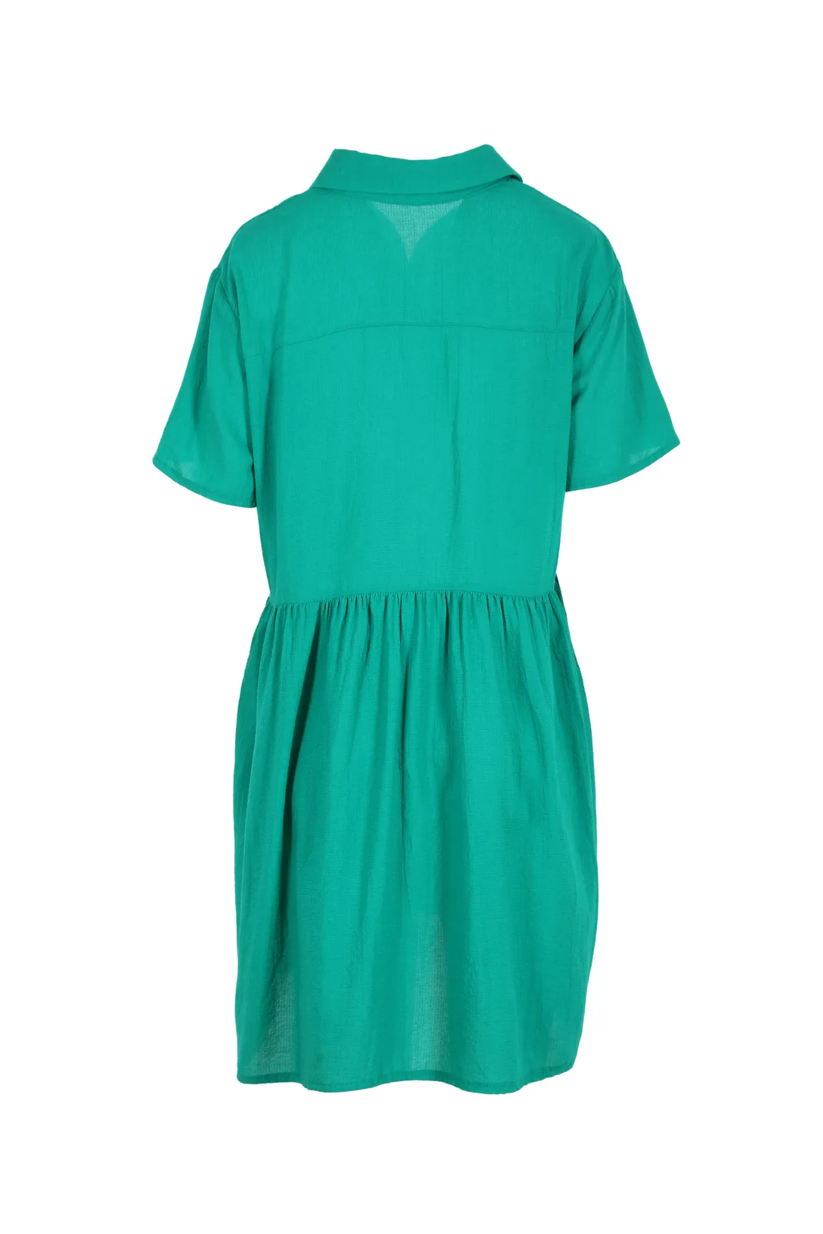 Pacific Villa Dress Parakeet Green in Seersucker