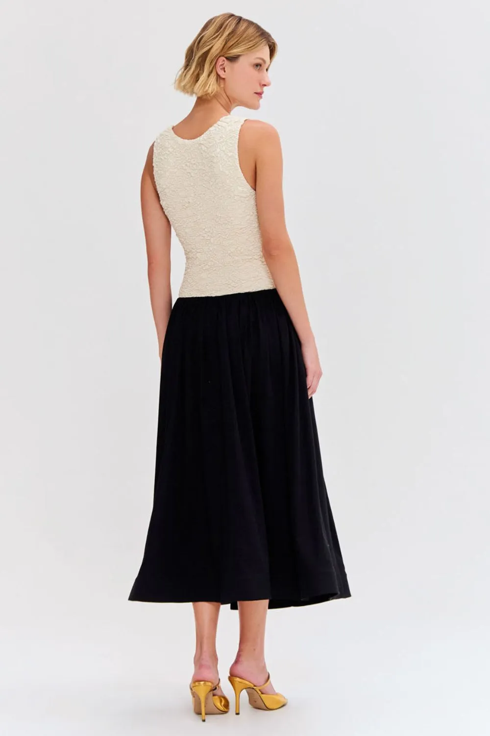PAPILLON JACQUARD MIDI DRESS