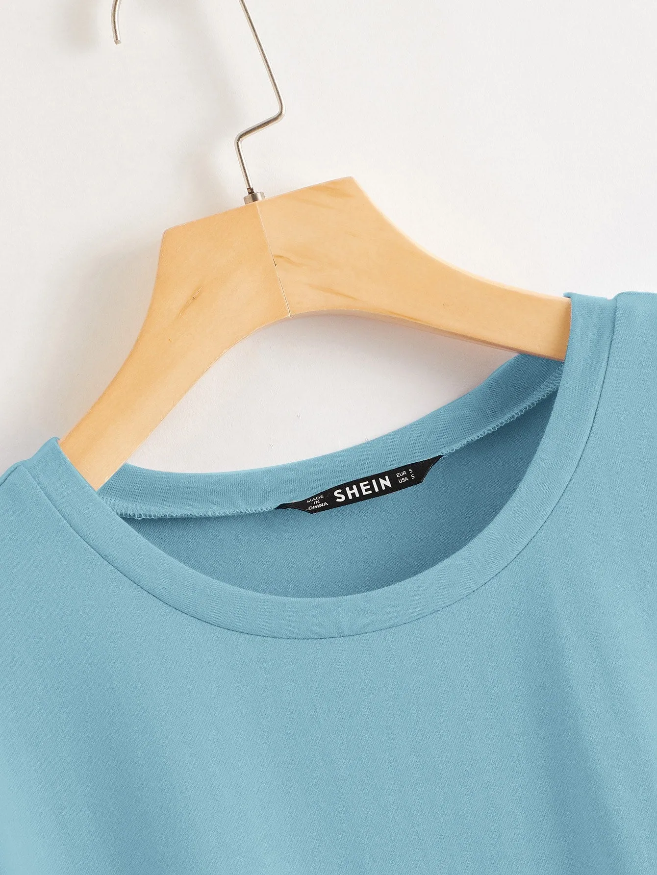 Plain Short Sleeve Round Neck Straight Natural Women Short Dress