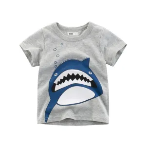Premium Baby Boy's T-shirt with Shark Pattern
